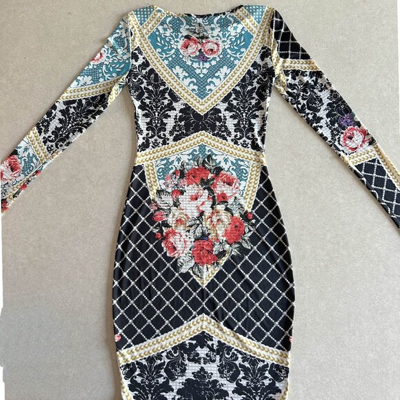 Topshop Baroque Print Tapestry Bodycon Dress ASO Effy Stonem - Picture 5 of 10